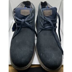 Men's Nunn Bush Otto Plain Toe Chukka Boot Dress Shoes Navy 84987-410 Size 12